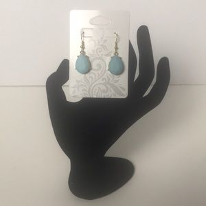 Blue teardrop earrings